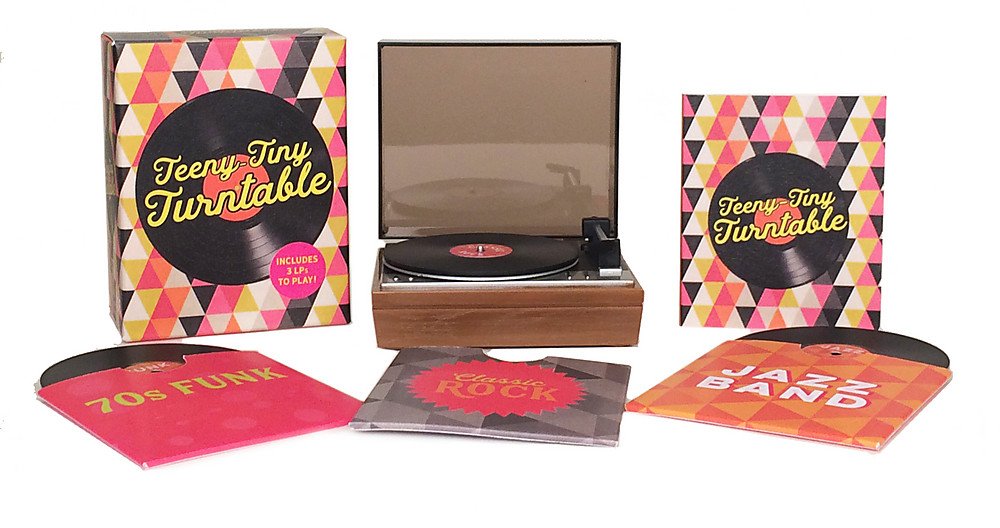 Teeny-Tiny Turntable | Mini Record Player with Records – Miniature ...
