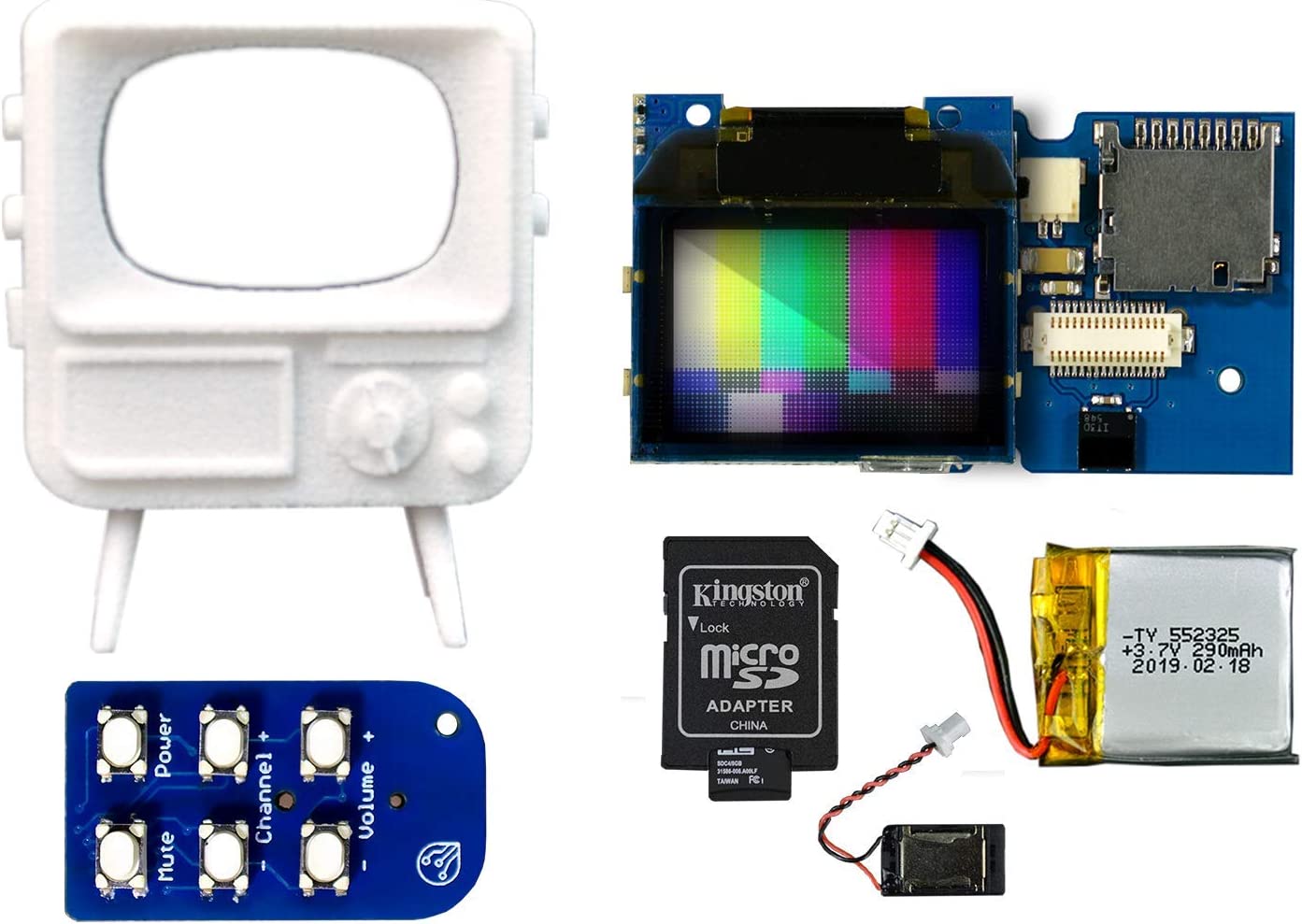 TinyTV DIY Kit | TinyCircuits – Miniature Versions of Things
